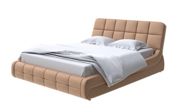Кровать 2-спальная Corso-6 140x200, Экокожа (Бронзовый перламутр) в Элисте - предосмотр