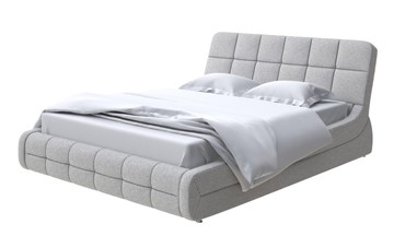Кровать Corso-6 140x200, Искусственная шерсть (Лама Светло-серый) в Элисте