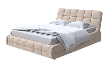 Кровать 2-спальная Corso-6 140x200, Микрофибра (Diva Латте) в Элисте - предосмотр