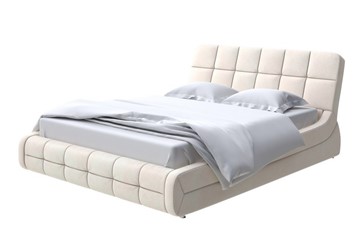 Спальная кровать Corso-6 140x200, Велюр (Casa Сахарный) в Элисте