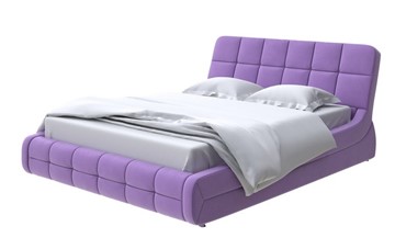 Кровать в спальню Corso-6 140x200, Велюр (Forest 741 Светло-фиолетовый) в Элисте