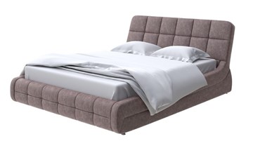 Кровать 2-спальная Corso-6 140x200, Велюр (Gratta 8 Брауни) в Элисте