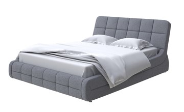 Кровать Corso-6 140x200, Искусственная шерсть (Лама Темно-серый) в Элисте