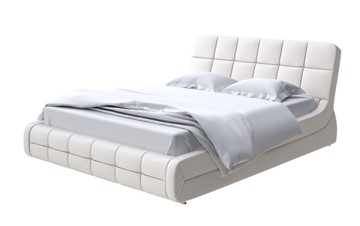 Кровать 2-спальная Corso-6 140x200, Велюр (Scandi Cotton 3 Лён) в Элисте