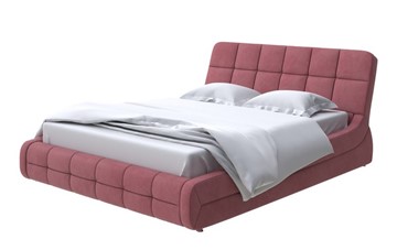 Кровать 2-х спальная Corso-6 140x200, Велюр (Ultra Багряный) в Элисте