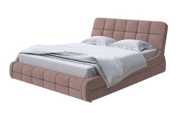 Двуспальная кровать Corso-6 140x200, Велюр (Ultra Горячий шоколад) в Элисте