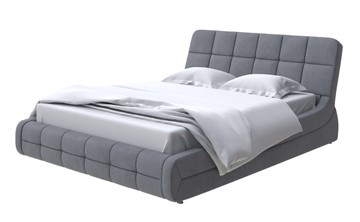 Кровать в спальню Corso-6 140x200, Велюр (Ultra Мокрый асфальт) в Элисте - предосмотр