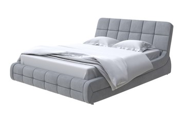 Двуспальная кровать Corso-6 140x200, Велюр (Ultra Осенний туман) в Элисте - предосмотр