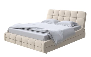 Спальная кровать Corso-6 140x200, Велюр (Ultra Песочный) в Элисте - предосмотр