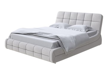 Спальная кровать Corso-6 140x200, Велюр (Ultra Серый камень) в Элисте