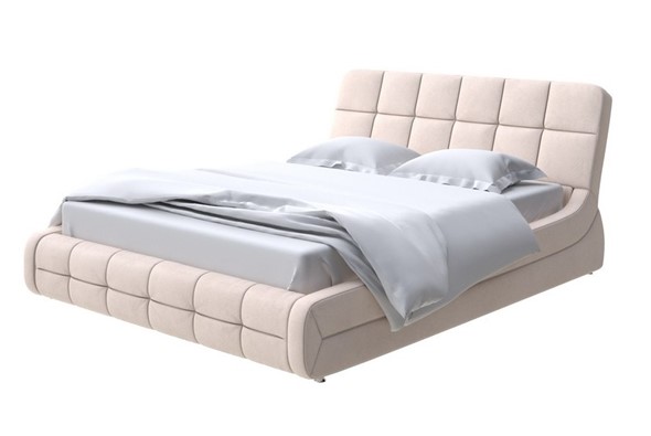 Кровать в спальню Corso-6 140x200, Велюр (Ultra Суфле) в Элисте - изображение