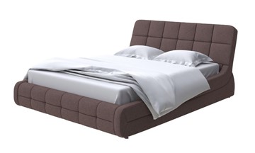 Кровать спальная Corso-6 160х200, Искусственная шерсть (Лама Шоколад) в Элисте