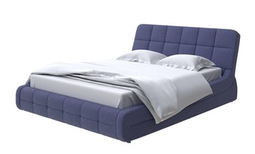 Кровать двуспальная Corso-6 160х200, Рогожка (Firmino Полуночный синий) в Элисте