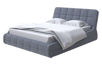 Кровать двуспальная Corso-6 160х200, Рогожка (Firmino Серый асфальт) в Элисте