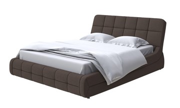 Кровать двуспальная Corso-6 160х200, Рогожка (Savana Chocolate) в Элисте
