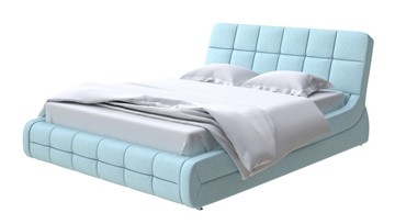 Кровать Corso-6 160х200, Велюр (Scandi Cotton 20 Голубой Лед) в Элисте
