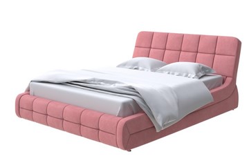 Кровать 2-спальная Corso-6 160х200, Велюр (Ultra Ягодный сорбет) в Элисте