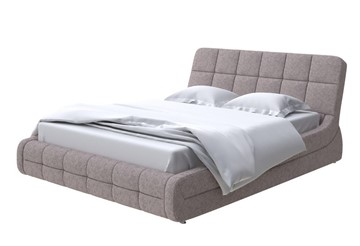 Спальная кровать Corso-6 180х200, Рогожка (Levis 25 Светло-коричневый) в Элисте - предосмотр