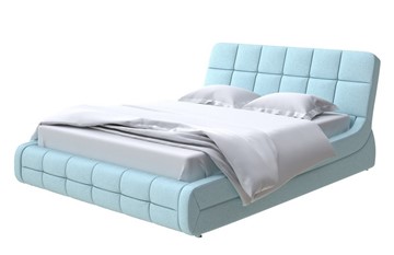 Двуспальная кровать Corso-6 180х200, Велюр (Scandi Cotton 20 Голубой Лед) в Элисте - предосмотр