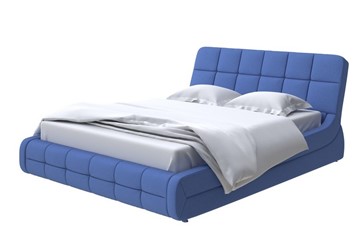 Двуспальная кровать Corso-6 180х200, Велюр (Scandi Cotton 23 Кобальт) в Элисте