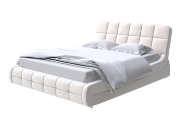 Спальная кровать Corso-6 200х200, Флок (Бентлей Айвори) в Элисте - предосмотр