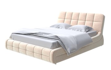 Спальная кровать Corso-6 200х200, Флок (Бентлей Песок) в Элисте - предосмотр