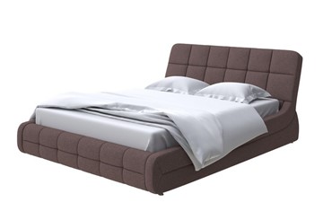 Кровать 2-спальная Corso-6 200х200, Искусственная шерсть (Лама Шоколад) в Элисте - предосмотр