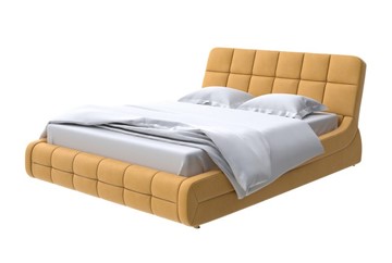 Двуспальная кровать Corso-6 200х200, Микрофибра (Diva Шафран) в Элисте