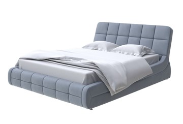 Спальная кровать Corso-6 200х200, Микрофибра (Diva Светло-серый) в Элисте - предосмотр
