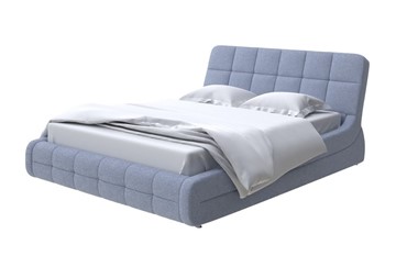 Кровать в спальню Corso-6 200х200, Рогожка (Firmino Голубой лед) в Элисте
