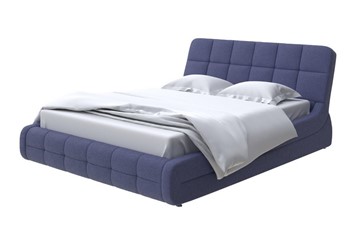 Кровать двуспальная Corso-6 200х200, Рогожка (Firmino Полуночный синий) в Элисте - предосмотр