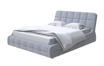 Спальная кровать Corso-6 200х200, Рогожка (Levis 83 Светло-Серый) в Элисте - предосмотр
