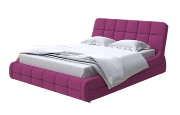 Кровать в спальню Corso-6 200х200, Рогожка (Savana Berry) в Элисте