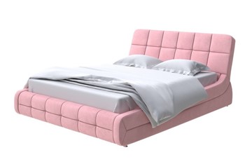 Кровать двуспальная Corso-6 200х200, Велюр (Casa Жемчужно-розовый) в Элисте