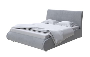 Кровать спальная Corso-8 160x200, Велюр (Ultra Осенний туман) в Элисте