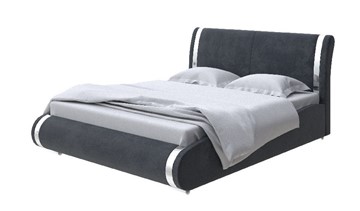 Двуспальная кровать Corso-8 200x200, Велюр (Casa Графитовый) в Элисте