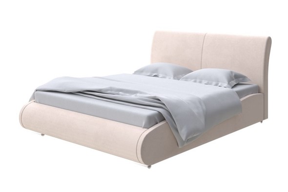 Кровать двуспальная Corso-8 Lite 200x200, Велюр (Ultra Суфле) в Элисте - изображение