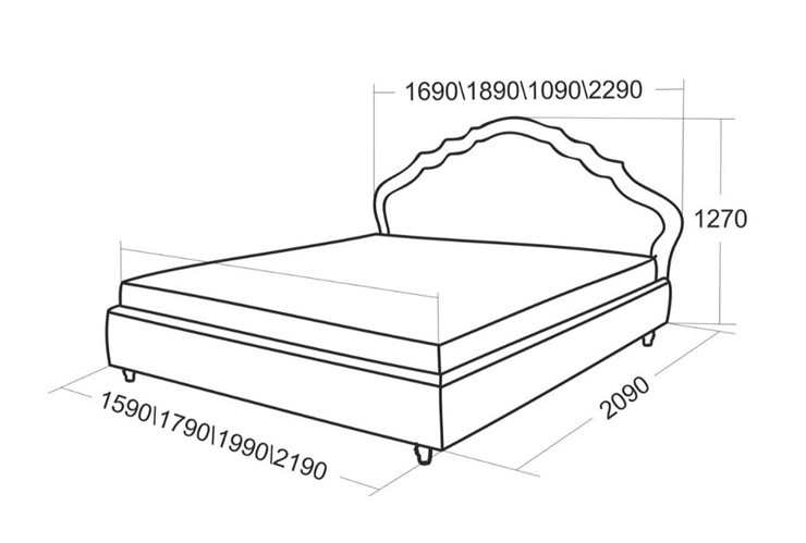 Кровать Эмануэль 2090 в Элисте - изображение 4