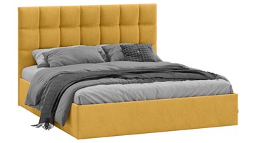 Кровать двуспальная Эмбер тип 1 (Микровелюр Wellmart Yellow) в Элисте - предосмотр
