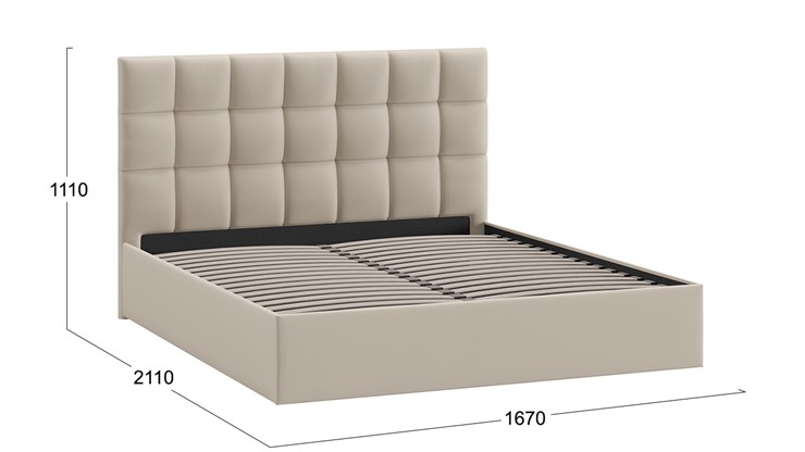 2-спальная кровать Эмбер тип 1 (Велюр Confetti Cream) в Элисте - изображение 2