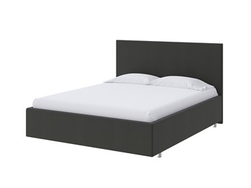 Спальная кровать Flat 160х200, Велюр (Forest 520 Темно-серый) в Элисте