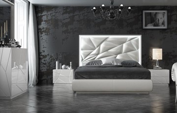 Спальная кровать FRANCO KIU 1242 с LED подсветкой изголовья (180х200) в Элисте - предосмотр 5