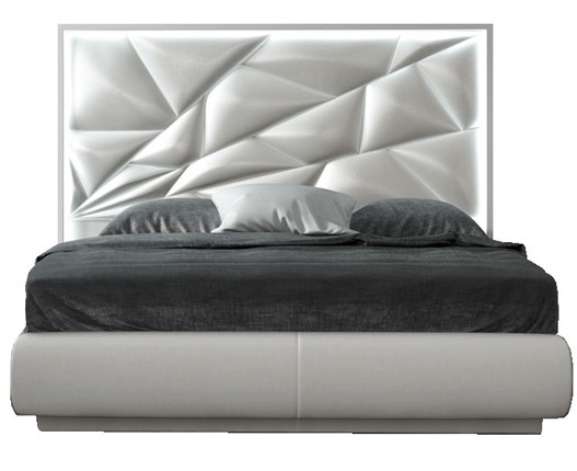 Спальная кровать FRANCO KIU 1242 с LED подсветкой изголовья (180х200) в Элисте - изображение
