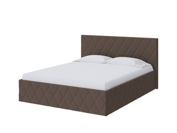 Спальная кровать Fresco 140х200, Рогожка (Savana Chocolate (шоколад)) в Элисте - предосмотр