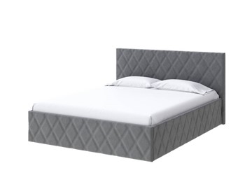 Двуспальная кровать Fresco 160х200, Велюр (Monopoly Британский серый (996)) в Элисте