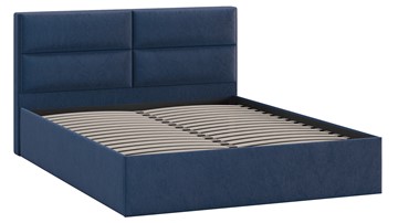 Кровать в спальню Глосс Тип 1 (Микровелюр Wellmart Blue) в Элисте - предосмотр 2