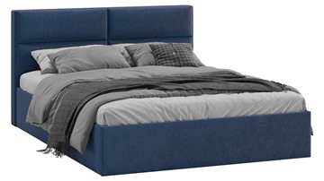Кровать в спальню Глосс Тип 1 (Микровелюр Wellmart Blue) в Элисте - предосмотр