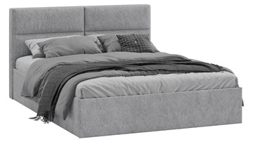 Кровать 2-спальная Глосс Тип 1 (Микровелюр Wellmart Silver) в Элисте - предосмотр