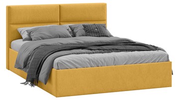 Кровать в спальню Глосс Тип 1 (Микровелюр Wellmart Yellow) в Элисте - предосмотр