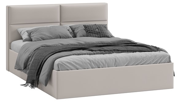 Двуспальная кровать Глосс Тип 1 (Велюр Confetti Smoke) в Элисте - изображение